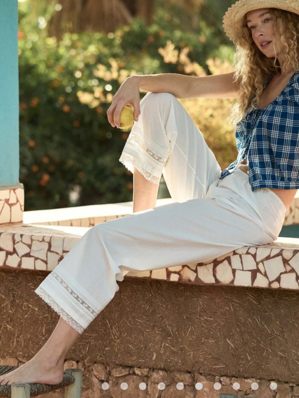 Lavona Pant in Powder - Doen